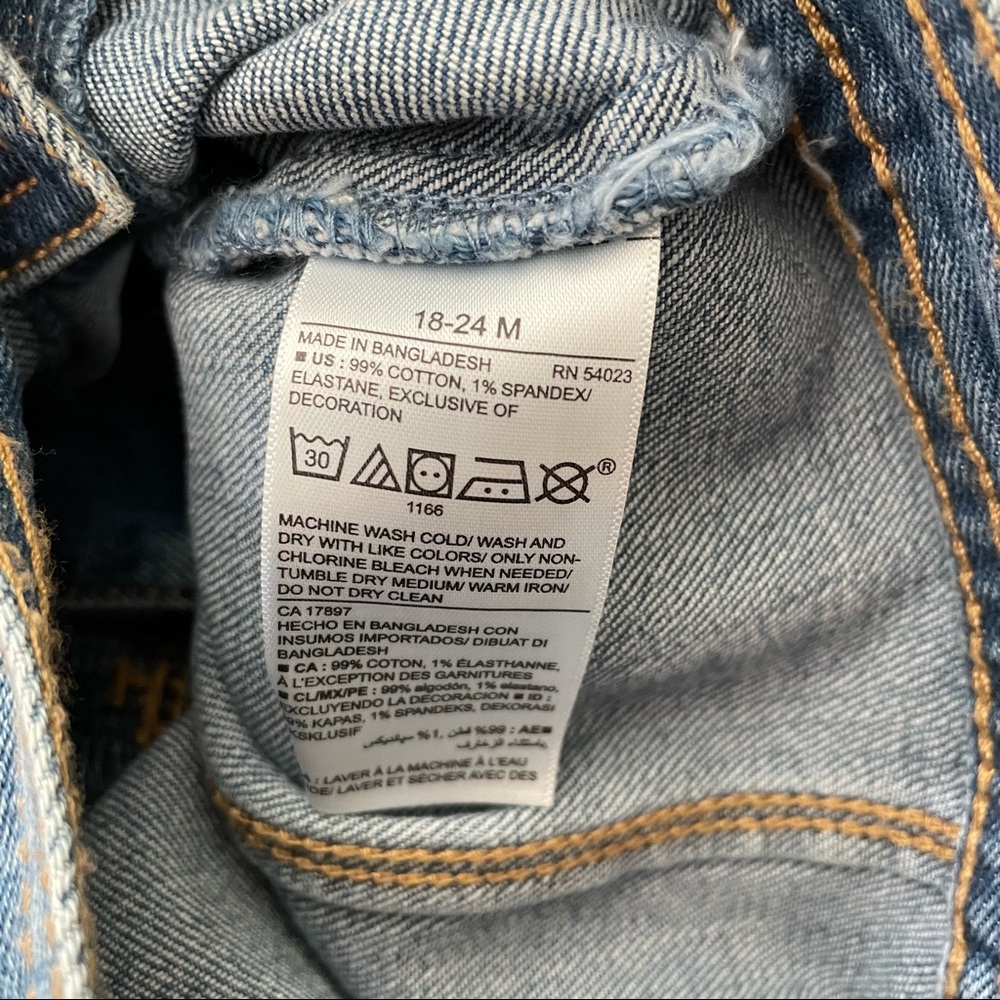 Old Navy Toddler Girl Jean Vest Size 18-24 Months - Picture 9 of 9